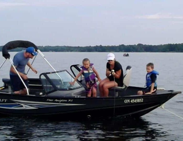 Guests fishing Lake Nipissing