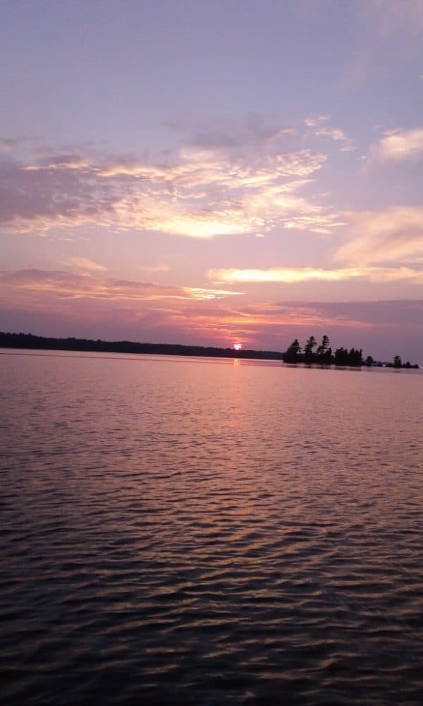 Beautiful sunset on Lake Nipissing