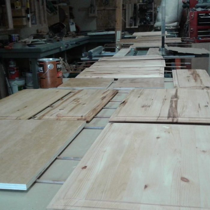 New kitchen pine doors