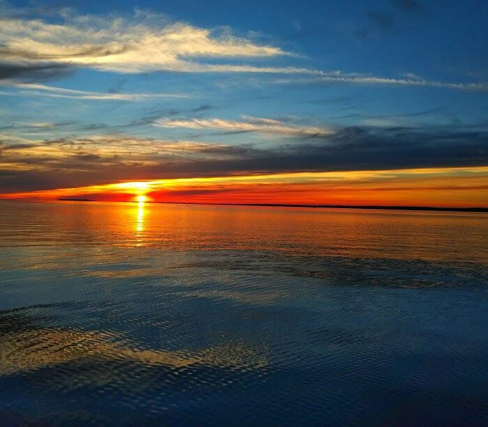 Beautiful sunset on Lake Nipissing