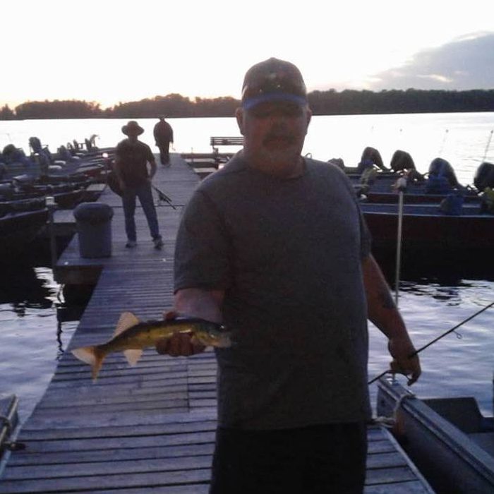 Walleye caught in Callander Bay